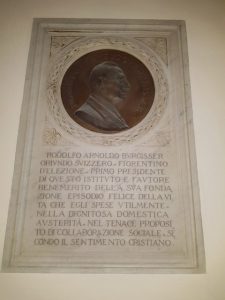 Memorial plaque of Rodolfo Arnoldo Burgisser